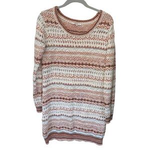 Miss Me Open‎ Knit Tunic Sweater Size Large.